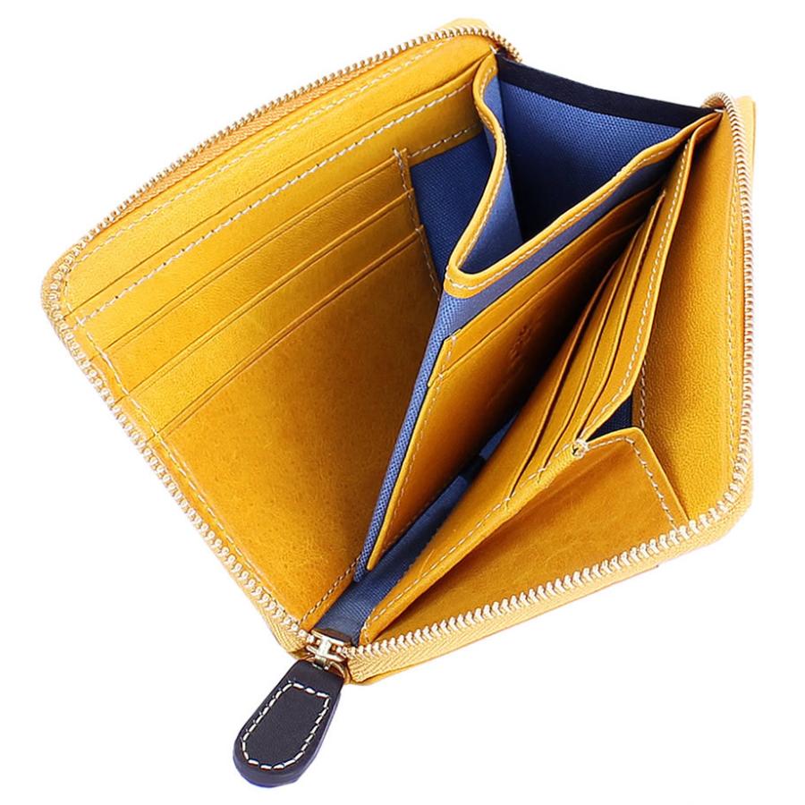 アルベロ ALBERO レディース 財布 折財布 二つ折り財布 小銭入れ付き ヌメ革 ピエロ PIERROT 6432 WS