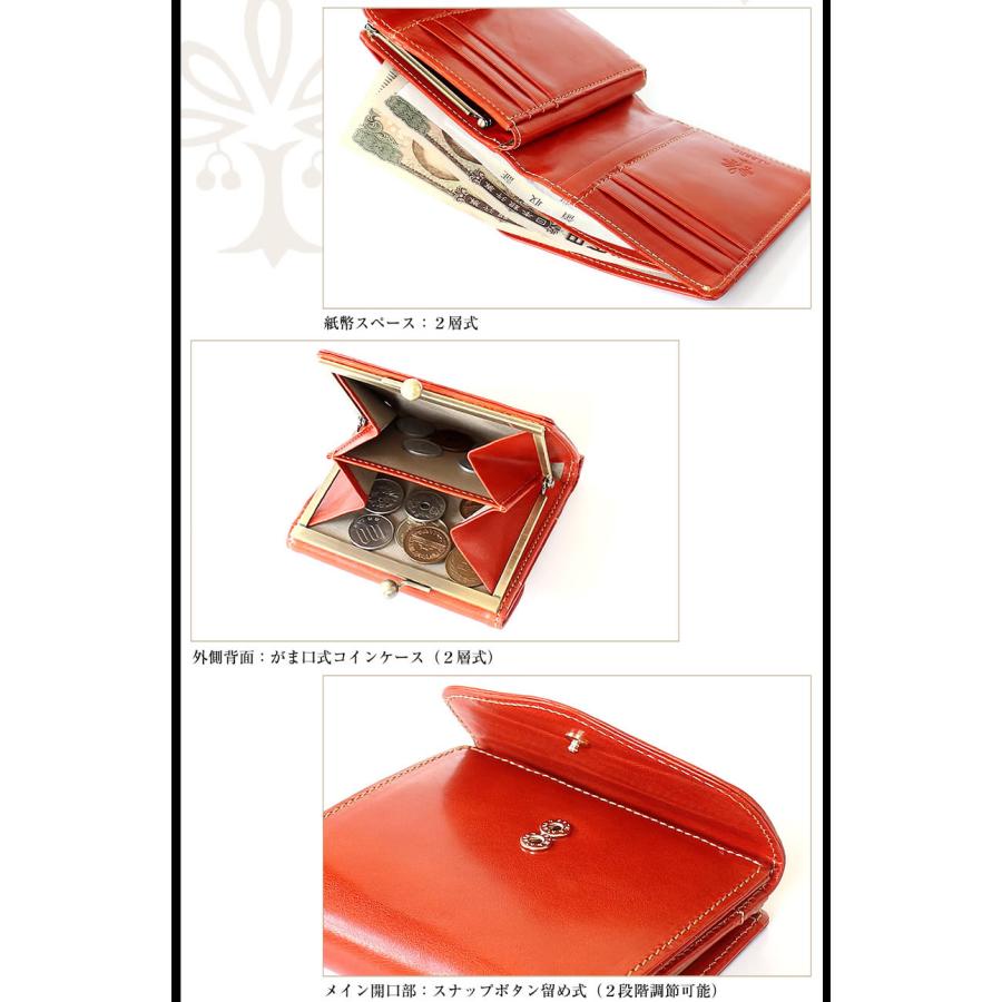 ALBERO（アルベロ） 財布 二つ折り財布 レディース 折財布 がま口 小銭
