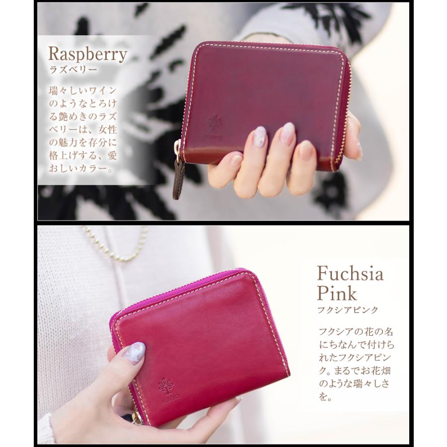 ALBERO（アルベロ） 二つ折財布 ラウンドファスナー レディース 財布