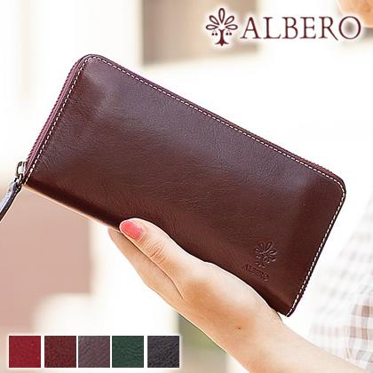 ALBERO（アルベロ） レディース 長財布 財布 ラウンドファスナー