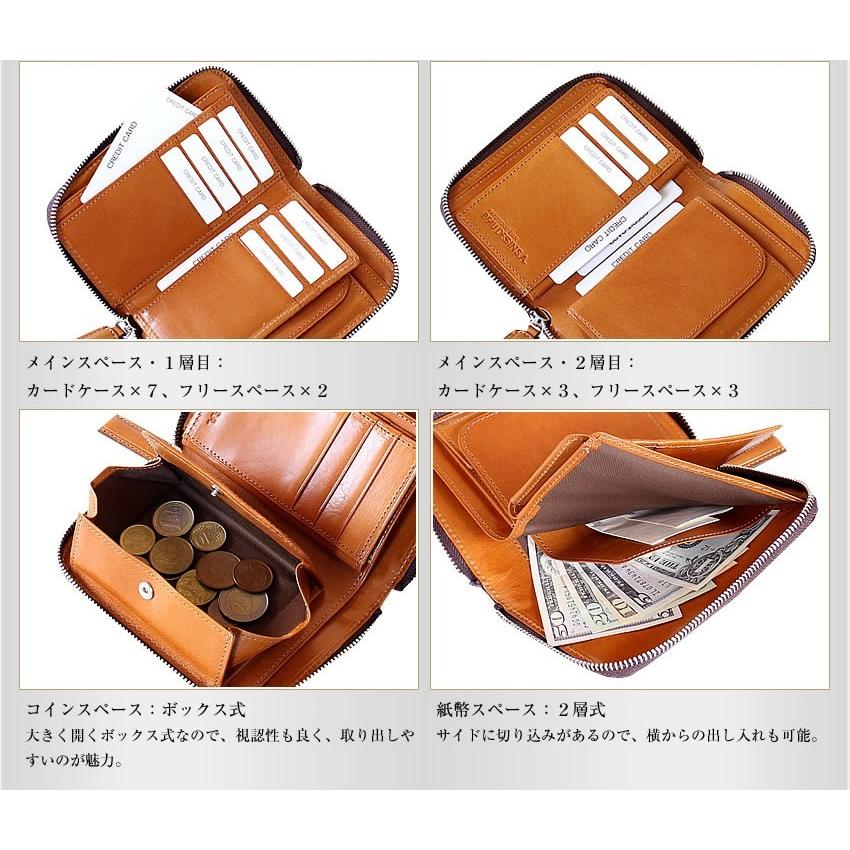 beau dessin（ボーデッサン） 折財布 レディース ラウンドファスナー