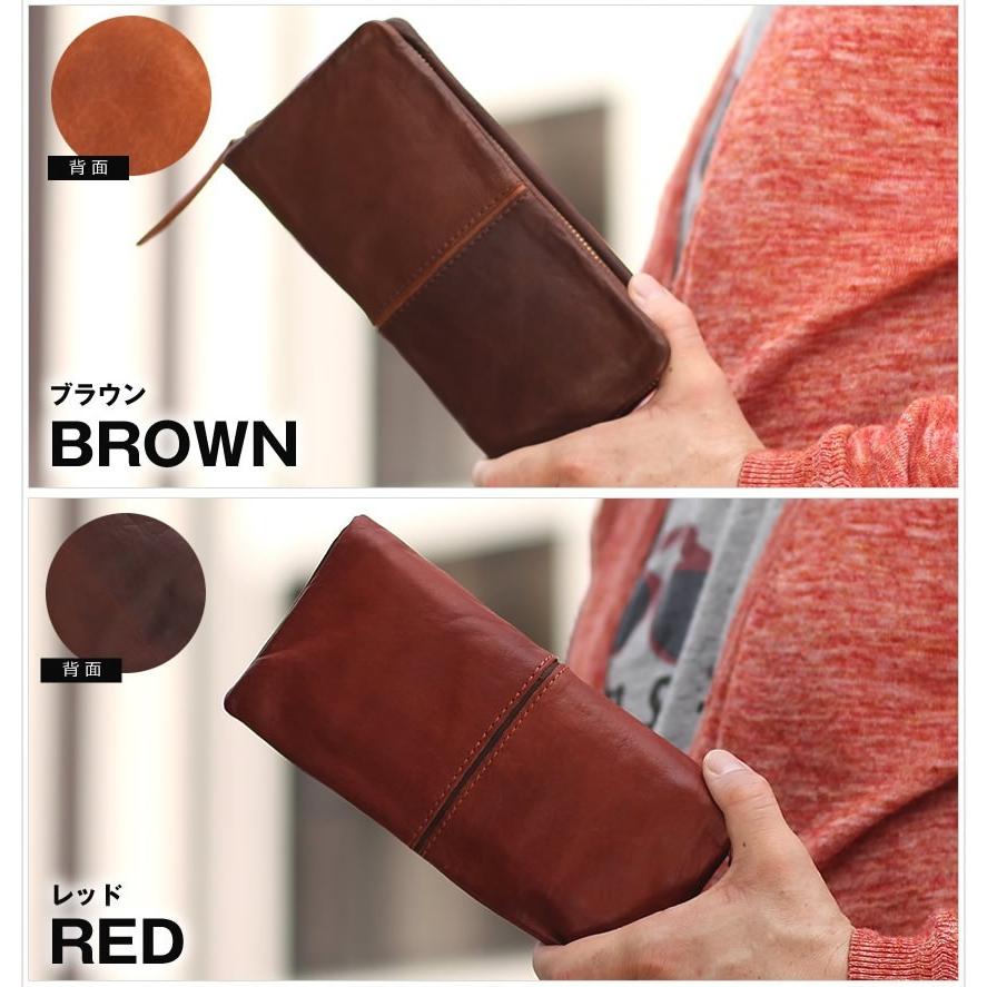 BAGGY PORT（バギーポート） メンズ 長財布 財布 牛革 フルクローム