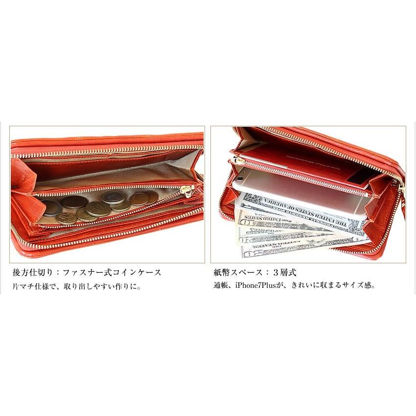 BAGGY PORT（バギーポート） 長財布 ラウンドファスナー 牛革