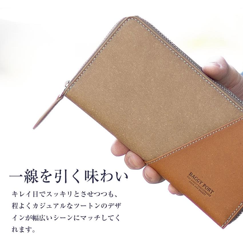BAGGY PORT（バギーポート） 財布 長財布 メンズ ラウンドファスナー