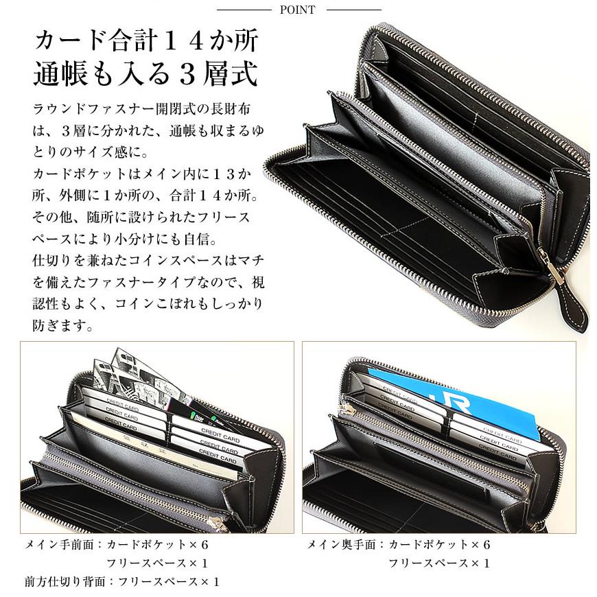 BAGGY PORT（バギーポート） 財布 長財布 メンズ ラウンドファスナー