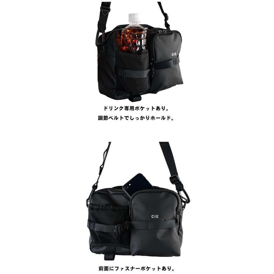 【CIE限定特典付き】 CIE シー バッグ ショルダーバッグ A5 メンズ レディース SHOULDER-03 Mサイズ 防水 耐久 ポリカーボネート加工 GRID3 日本製 032065の画像