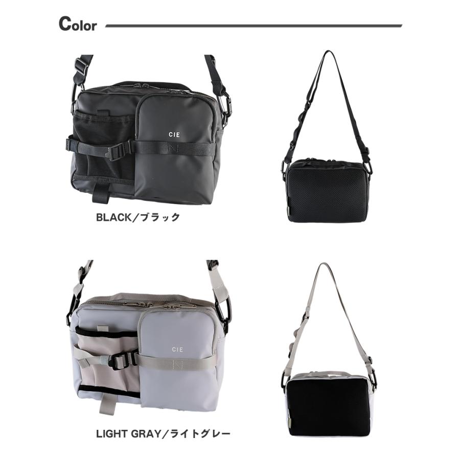 【CIE限定特典付き】 CIE シー バッグ ショルダーバッグ A5 メンズ レディース SHOULDER-03 Mサイズ 防水 耐久 ポリカーボネート加工 GRID3 日本製 032065の画像