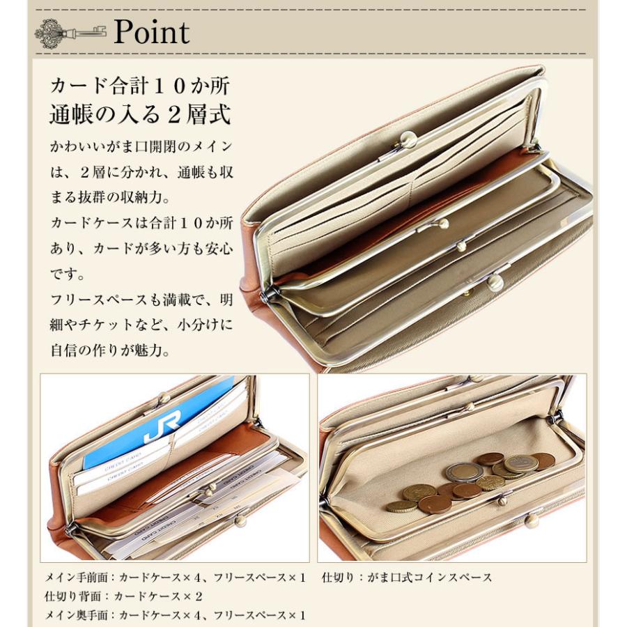 CLEDRAN（クレドラン） レディース 財布 長財布 がま口 NOM ノム