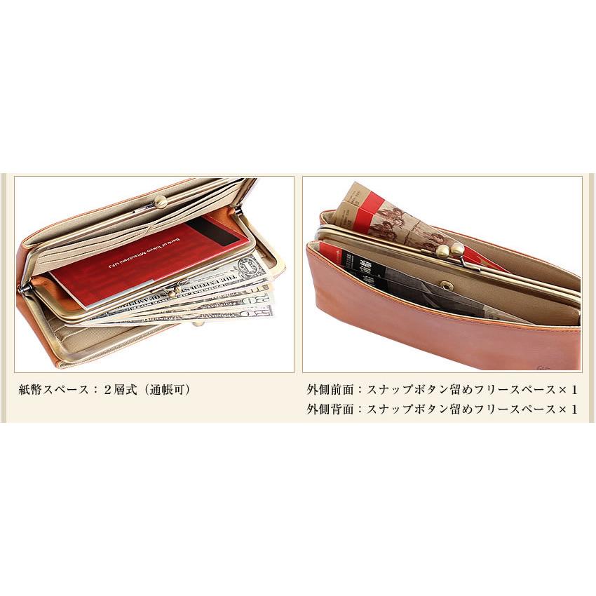 クレドラン CLEDRAN レディース 財布 長財布 がま口 NOM ノム パース ウォレット 長財布 日本製 本革 CL2305の画像