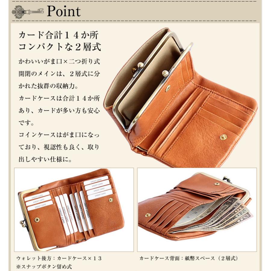 CLEDRAN（クレドラン） レディース 財布 がま口 NOM ノム パース