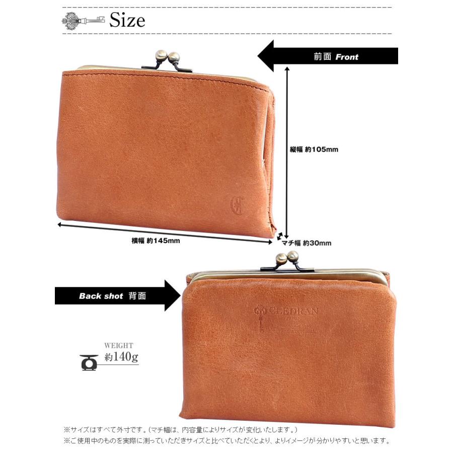 CLEDRAN（クレドラン） レディース 財布 がま口 NOM ノム パース