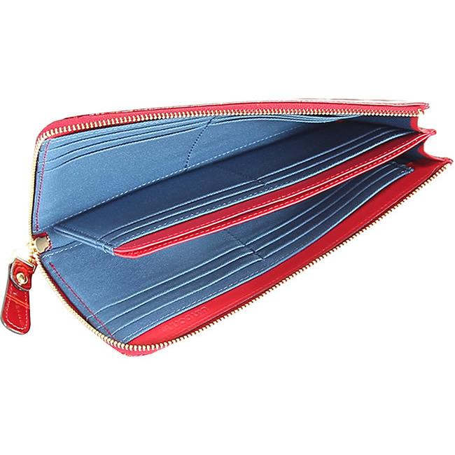 VIADOAN（ヴィアドアン） 財布 ラックスクロコ 長財布 ファスナー