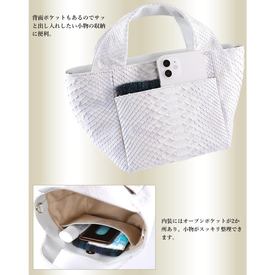 未使用級✨　VIA DOAN　ショルダーウォレット　2way　パイソン　大容量 VIADOAN（ヴィアドアン） バッグ トートバッグ 2WAYミニトート
