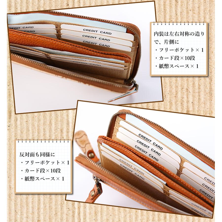 VIADOAN（ヴィアドアン） 財布 長財布 レディース L字ファスナー 日本