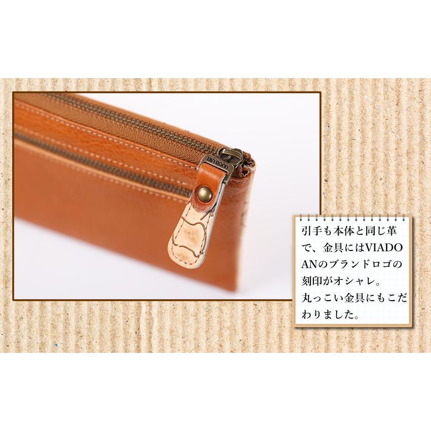 VIADOAN（ヴィアドアン） 財布 長財布 レディース L字ファスナー 日本