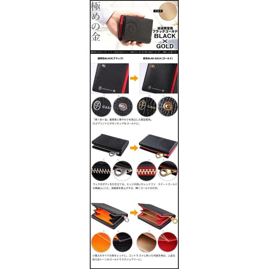 CASTELBAJAC（カステルバジャック） 財布 折り財布 折財布 ファスナー