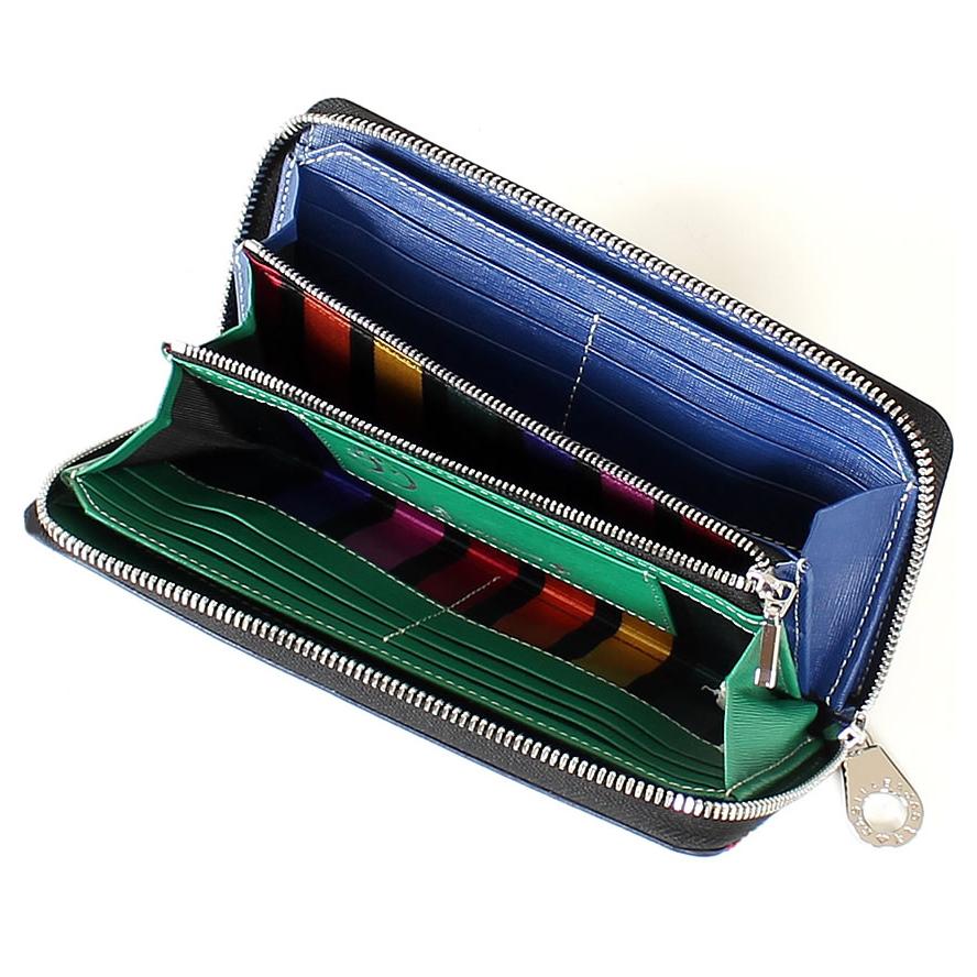 【未使用】カステルバジャック ラウンドファスナー長財布 PRESS 　グリーン CASTELBAJAC（カステルバジャック） 財布 長財布 メンズ ラウンド