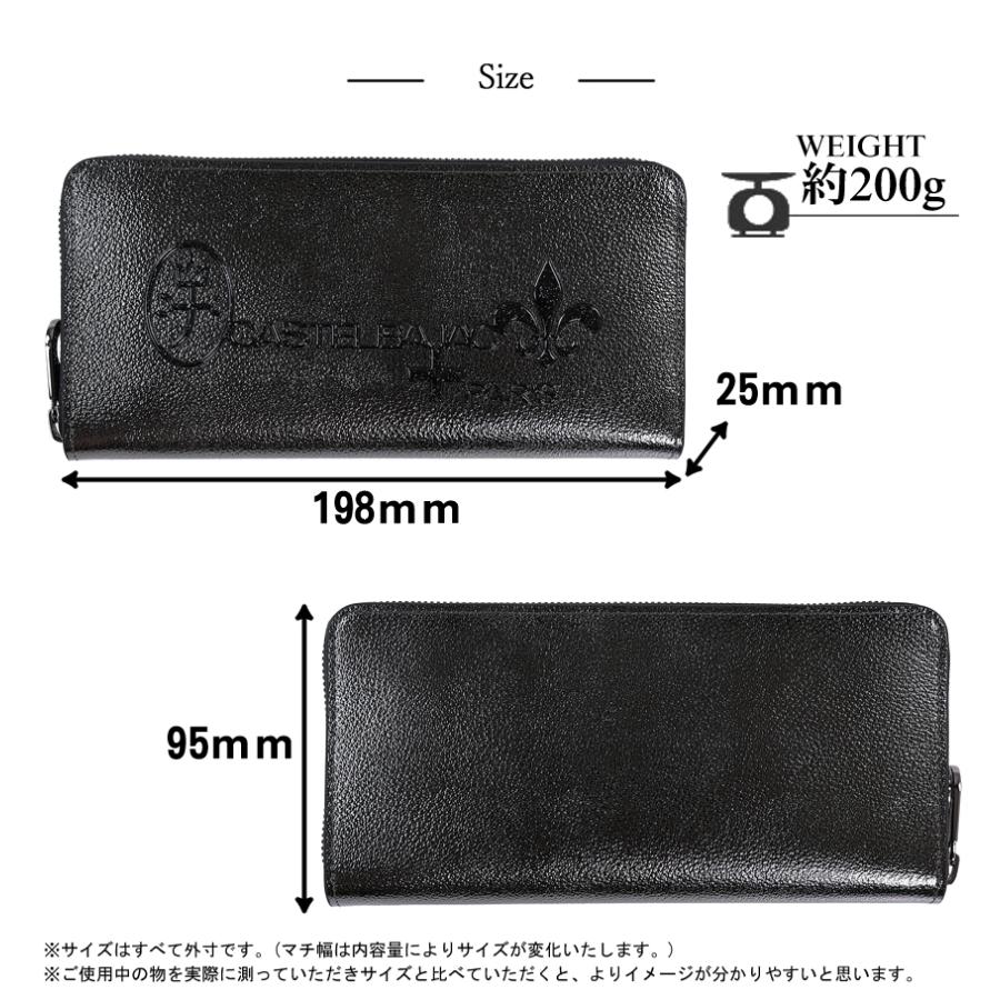 CASTELBAJAC（カステルバジャック） 財布 長財布 ラウンドファスナー
