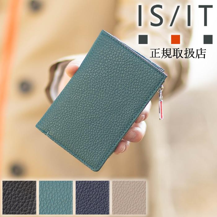 IS/IT（イズイット） 二つ折り財布 メンズ 折財布 縦型 ミドル財布