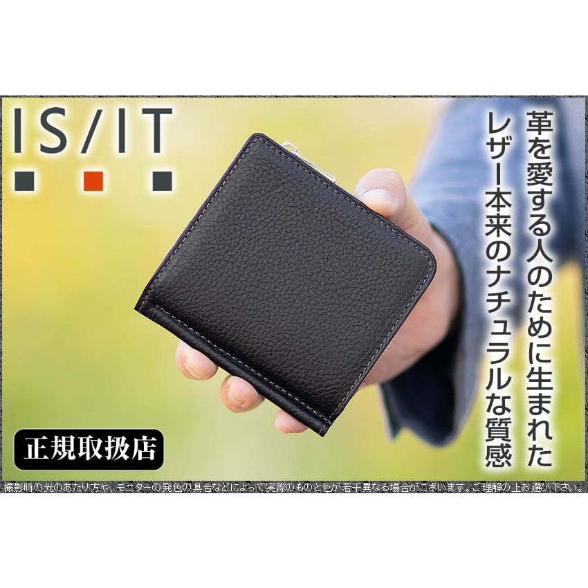 ＼*S様 【新品】2つ折り財布 マネークリップ【IS/IT】イズイット IS/IT（イズイット） 二つ折り財布 メンズ マネークリップ 札ばさみ 折