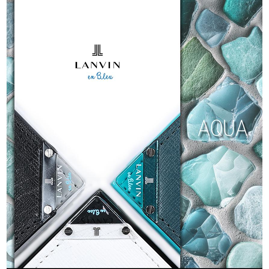 LANVIN en Bleu ランバンオンブルー 財布 二つ折り財布 メンズ 折財布