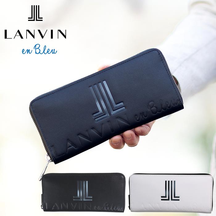 LANVIN en Bleu ランバンオンブルー 財布 長財布 メンズ ラウンド