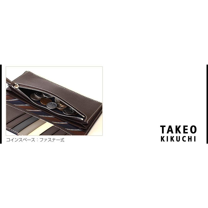 TAKEO KIKUCHI（タケオキクチ） 財布 長財布 メンズ かぶせ クォーター