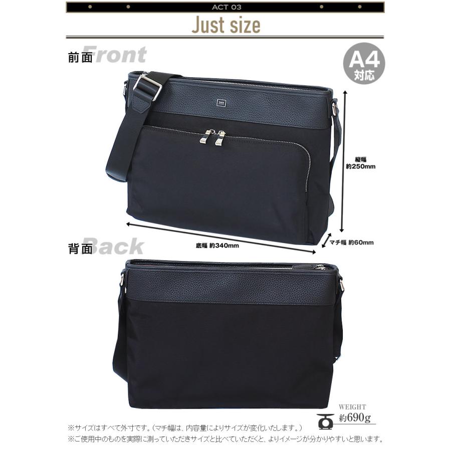 タケオキクチ バッグ ショルダーバッグ メンズ  ショルダー A4 横型 斜め掛け 肩掛け インター Inter TAKEO KIKUCHI TK 748113の画像