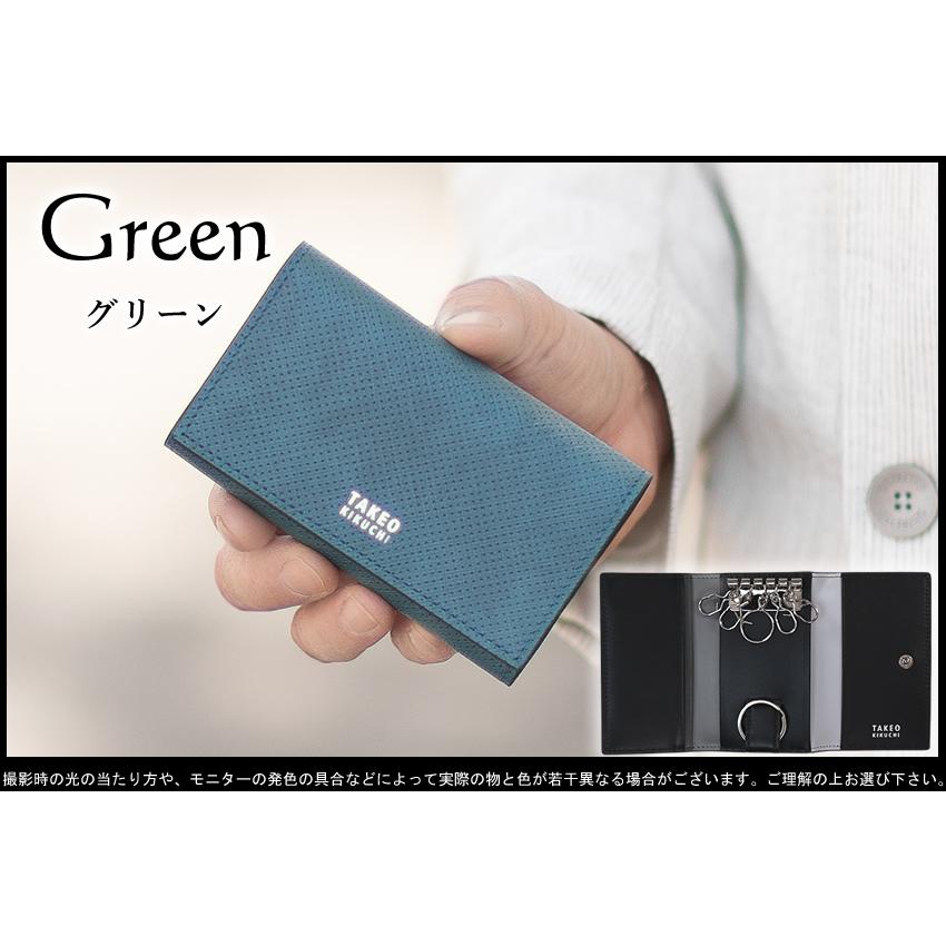 TAKEO KIKUCHI（タケオキクチ） キーケース メンズ 三つ折り 本革