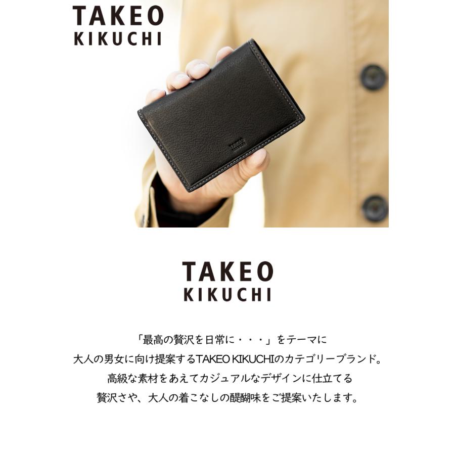 TAKEO KIKUCHI（タケオキクチ） 新作 折り財布 ミドル財布 セミ長財布