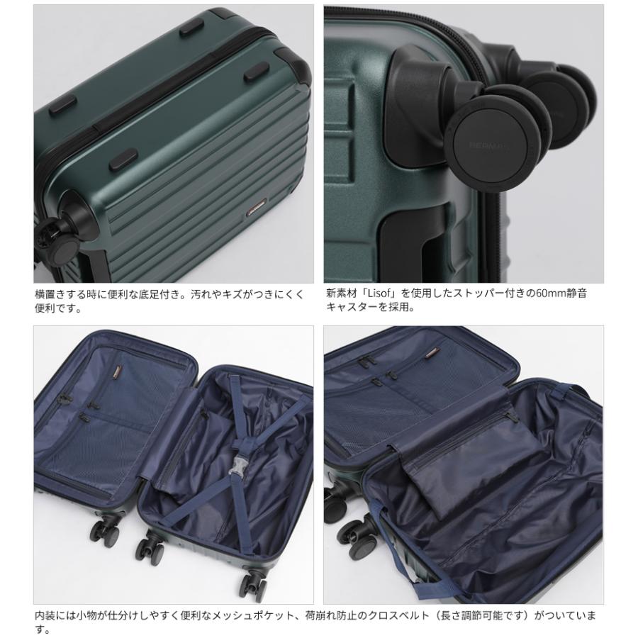 BERMASバーマス スーツケース(機内持ち込みサイズ) BERMAS（バーマス） スーツケース 新商品 37L 軽量 ファスナータイプ