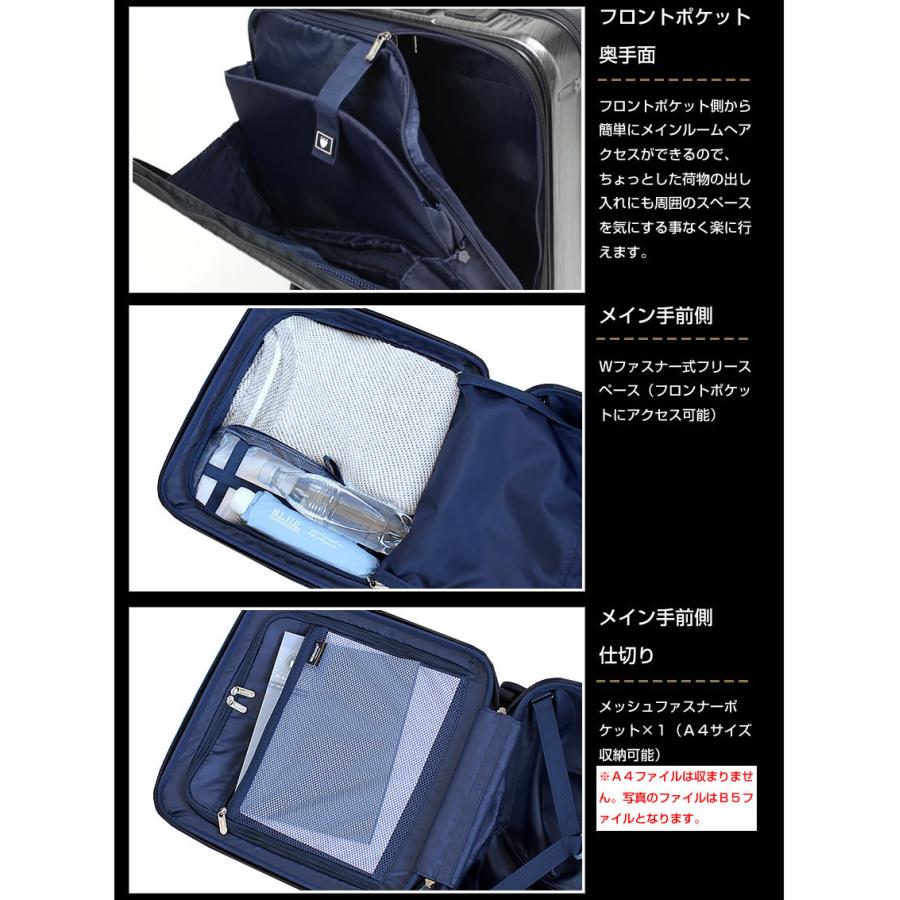 バーマス キャリーケース キャリーバッグ インターシティ BERMAS スーツケース 33L 軽量 Sサイズ 機内持込サイズ 1-2泊 60503 60523の画像