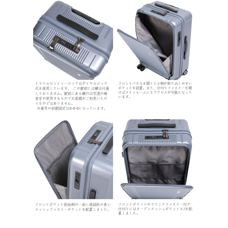 BERMAS 34lハードキャリー　フロントオープン BERMAS（バーマス） tsaロック キャリーケース mサイズ フロント