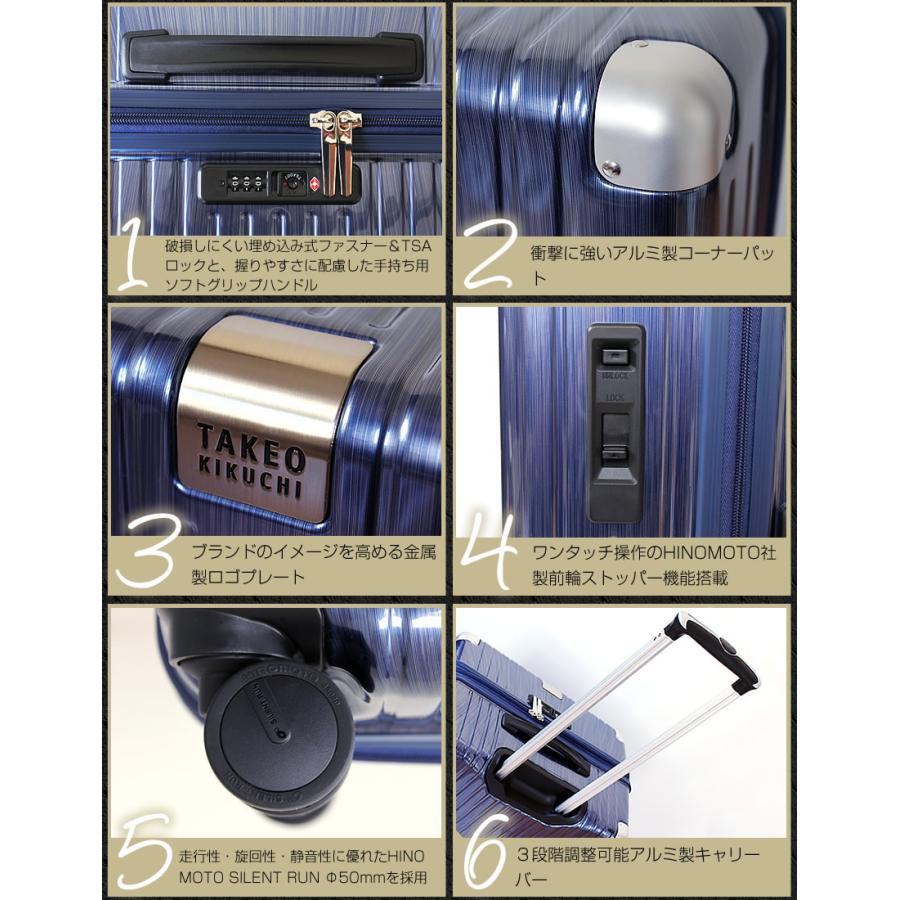 TAKEO KIKUCHI（タケオキクチ） スーツケース 22L キャリーケース