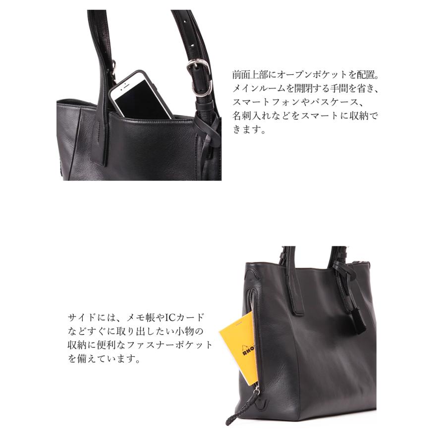 ピーアイディ バッグ トートバッグ メンズ レディース ビジネストート A4 キャリーオン機能付き P.i.d ecrire エクリール 牛革 PAZ101の画像