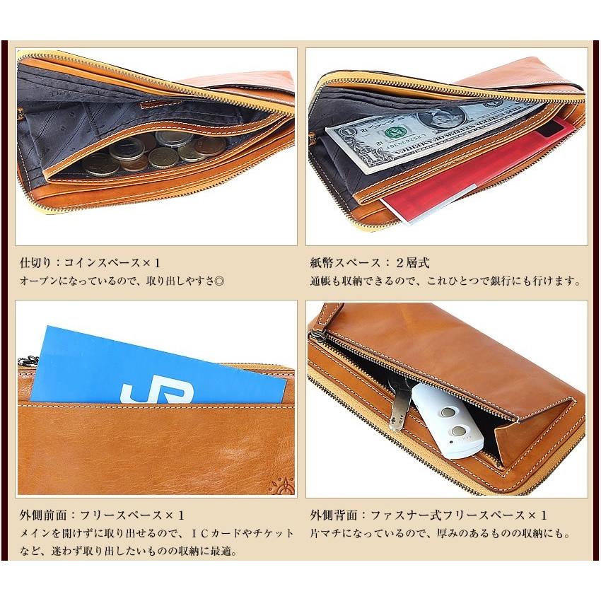未使用品 ダコタ 長財布 フォンス 前かぶせ 背面L字 イタリア製牛革 Dakota（ダコタ） 長財布 L字ファスナー薄マチ フォンス 0035897