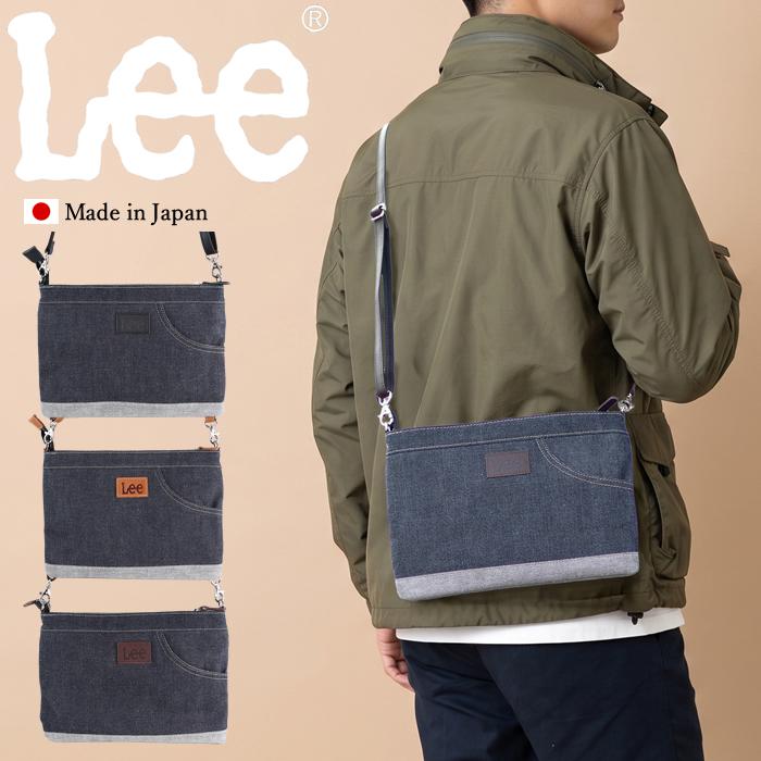 Lee（リー） ショルダーバッグ サコッシュ クラッチバッグ 薄マチ 倉敷