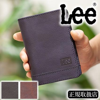 Lee（リー） メンズ 財布 二つ折り財布 折財布 牛革 クロス CROSS 320