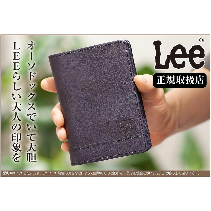 Lee（リー） メンズ 財布 二つ折り財布 折財布 牛革 クロス CROSS 320