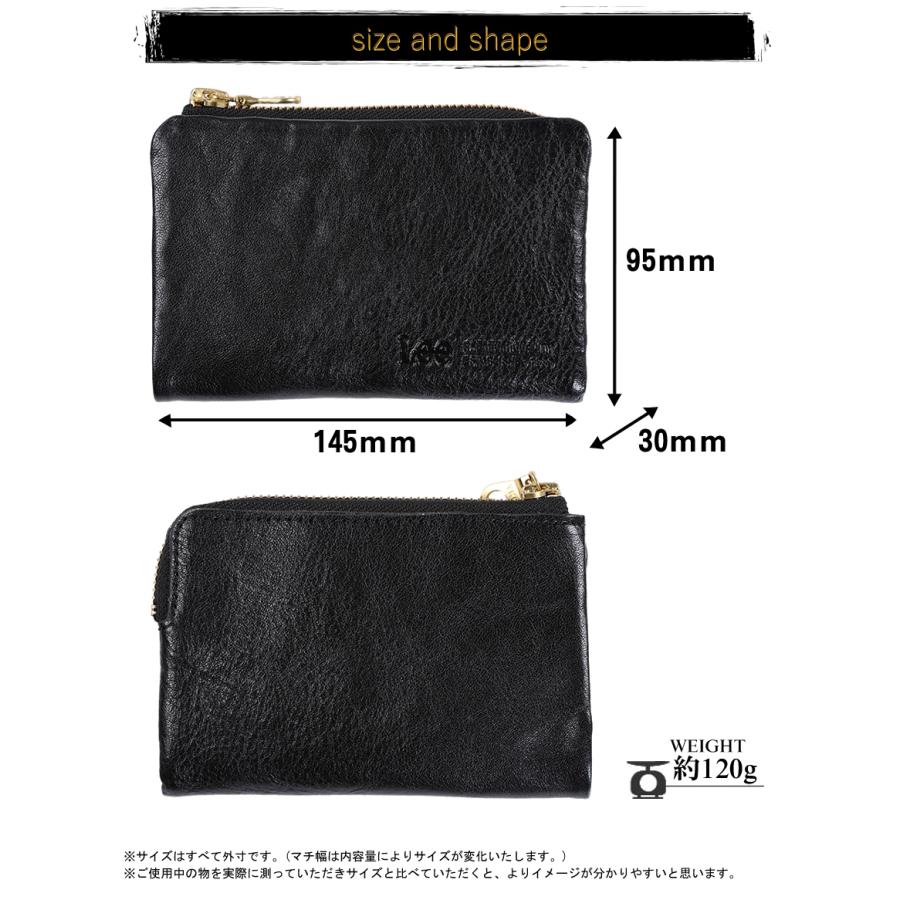 Lee（リー） 財布 二つ折り財布 メンズ ミドル 折財布 イタリアン