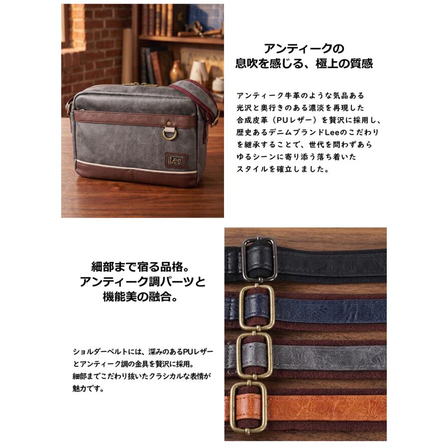 Lee（リー） バッグ ショルダーバッグ ミニ 横型 メンズ 軽量