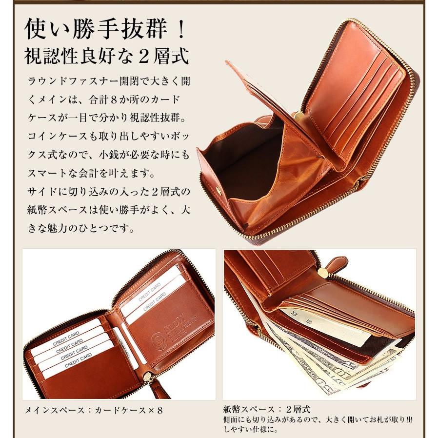 ハービー スロウ 折財布 ラウンドファスナー BOX小銭入れ 二つ折り財布