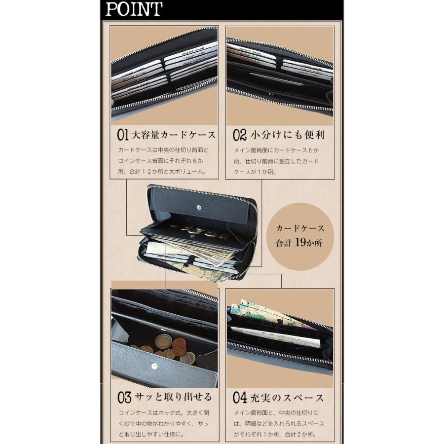 生産終了モデル ポーター カレント ロングウォレット 052-02214 長財布 ラウンドファスナー 財布 吉田カバン porter 牛革 | PORTER | 03