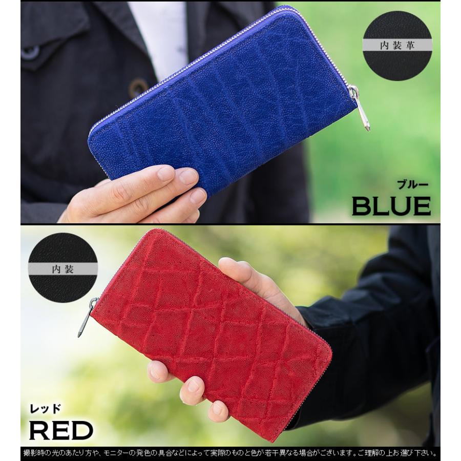 ZOO 長財布 メンズ ラウンドファスナー 財布 象革 ゾウ 日本製