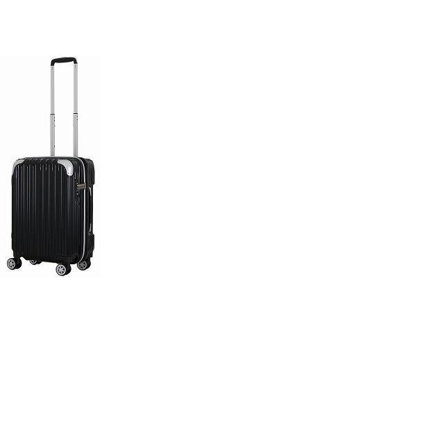 超歓迎】[シフレ] ジッパースーツケース TRIDENT(トライデント)35〜40リッター ブラック ハードタイプスーツケース 