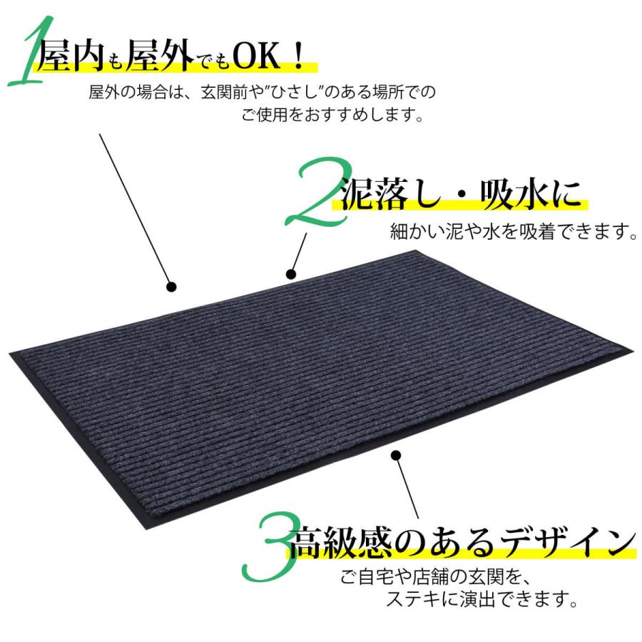 玄関マット 屋外 室内 滑り止め 業務用 家庭用 屋内 無地 マット