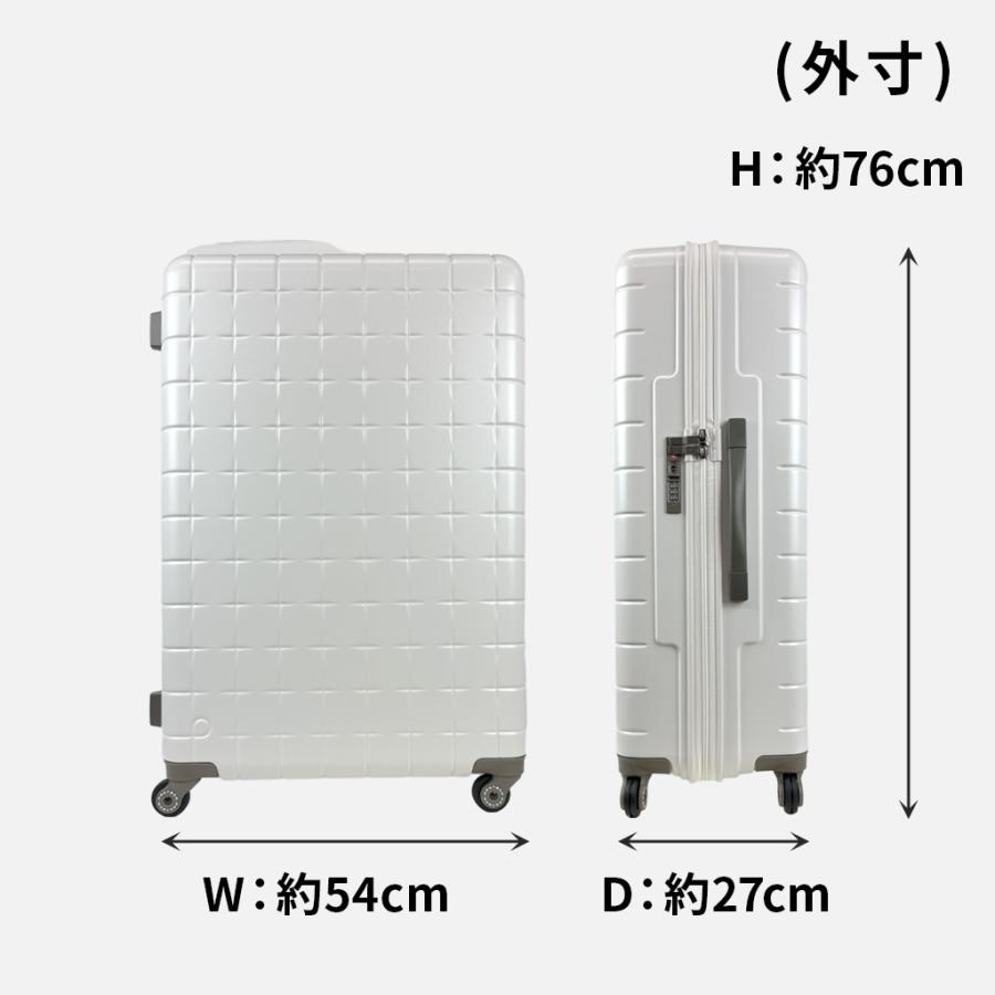 プロテカ 360G4 スーツケース メンズ レディース 02424 エース ace. PROTeCA 4輪 TSロック 100L 7〜10泊 旅行 出張 トラベル 正規品 日本製｜bag-net-2｜14