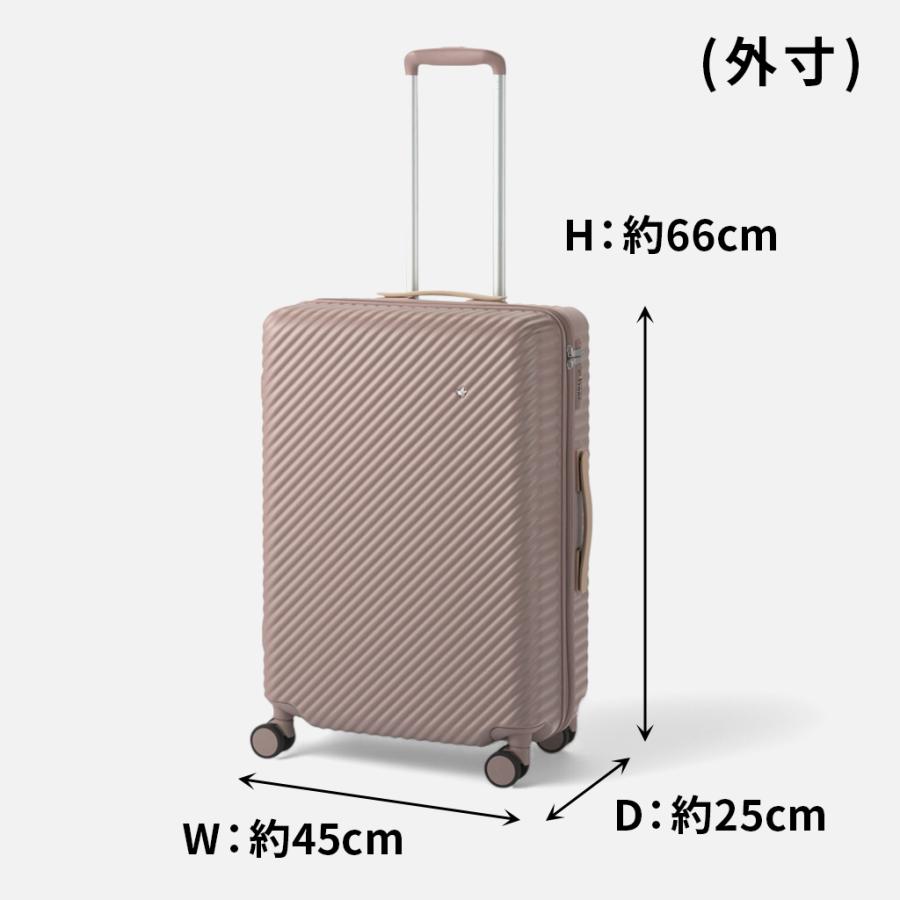 【ノベルティ特典】 ハント ココント スーツケース レディース メンズ 05514 HaNT KOKONT キャリーケース ace 3~5泊 58L 旅行 出張 正規品_12
