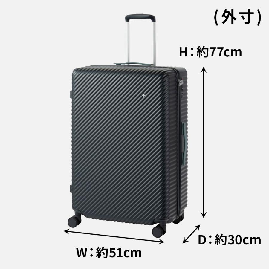 ハント ココント スーツケース レディース メンズ 05516 HaNT KOKONT キャリーケース ace 7〜10泊 97L 旅行 出張 正規品_14