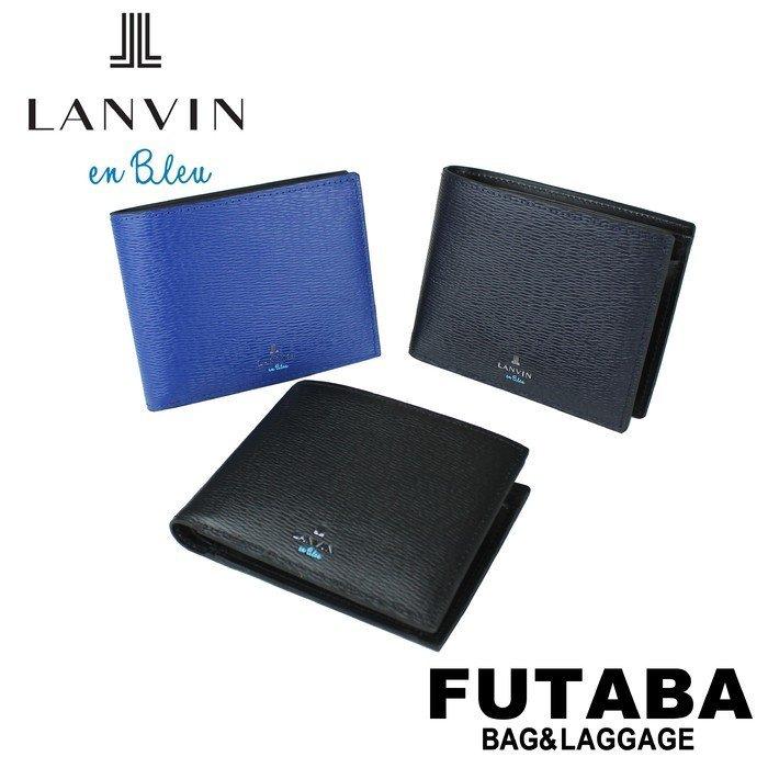 公式アイテム付き LANVIN en Bleu Wagram 二つ折り財布 ランバンオン